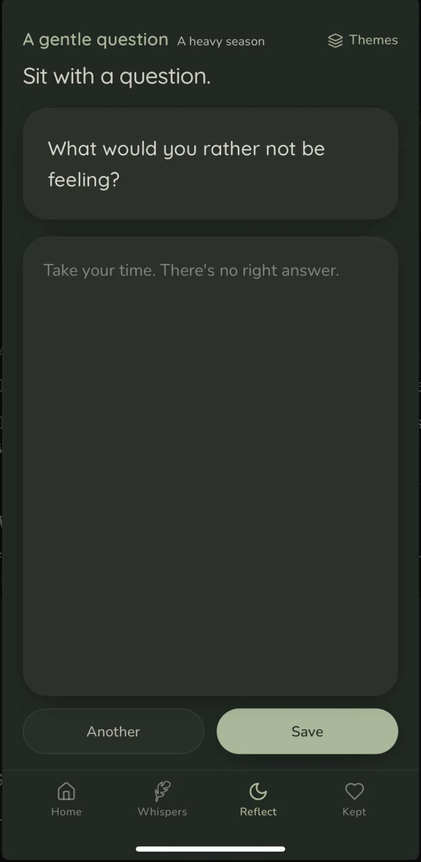 Write what's hard to say